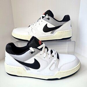 Nike Full Force Low White/Black/Pewter/Sail Sneakers Men's 10 New in Box